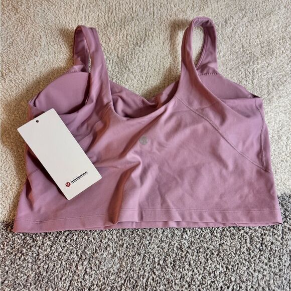lululemon align Tank Top Womens Sz 12 purple Nulu Fabric built in Bra New - Picture 4 of 12